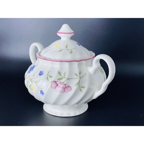 Johnson Brothers Summer Chintz Two Handled Sugar Bowl With Lid Made In England - Picture 5 of 8